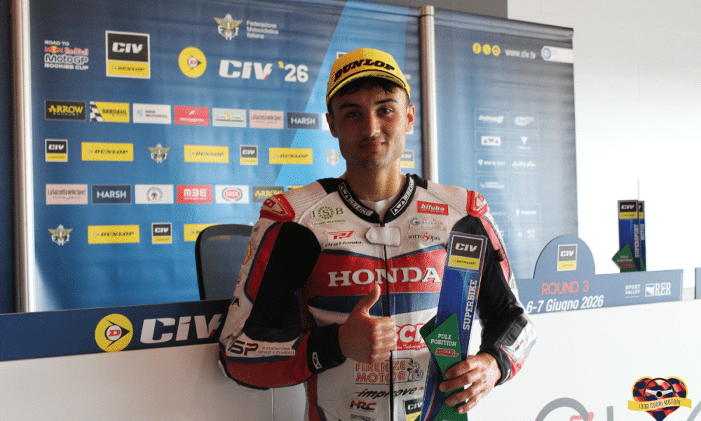 Gabriele Giannini, poleman nel CIV SBK a Imola 2026