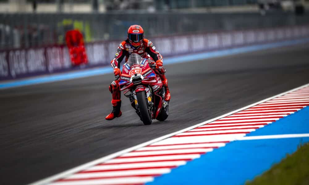 Marc Marquez durante il weekend del GP di Ungheria (© Ducati Media House)