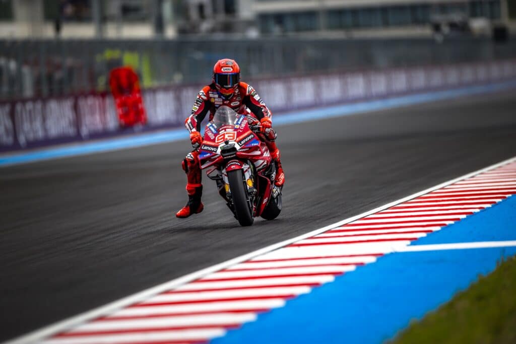 Marc Marquez durante il weekend del GP di Ungheria (© Ducati Media House)