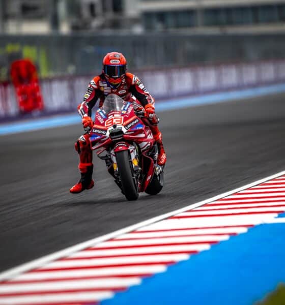 Marc Marquez durante il weekend del GP di Ungheria (© Ducati Media House)