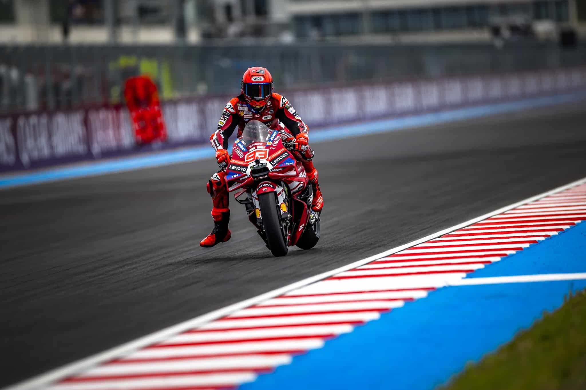 Marc Marquez durante il weekend del GP di Ungheria (© Ducati Media House)