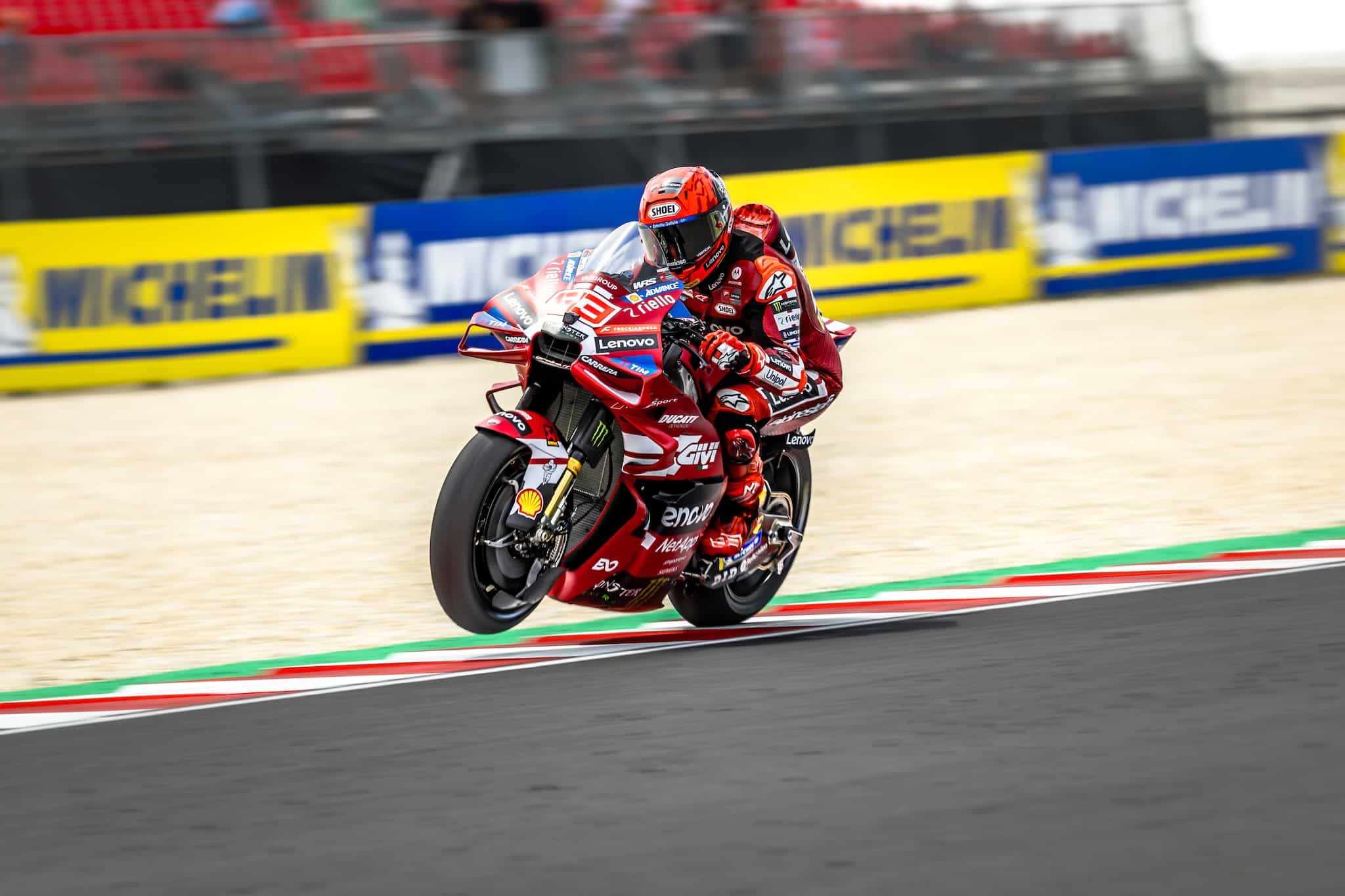 Marc Marquez durante il weekend del GP di Ungheria (© Ducati Media House)