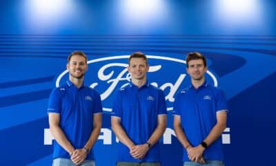 Tom Blomqvist, Nick Yelloly e Matt Campbell (© Ford Racing)