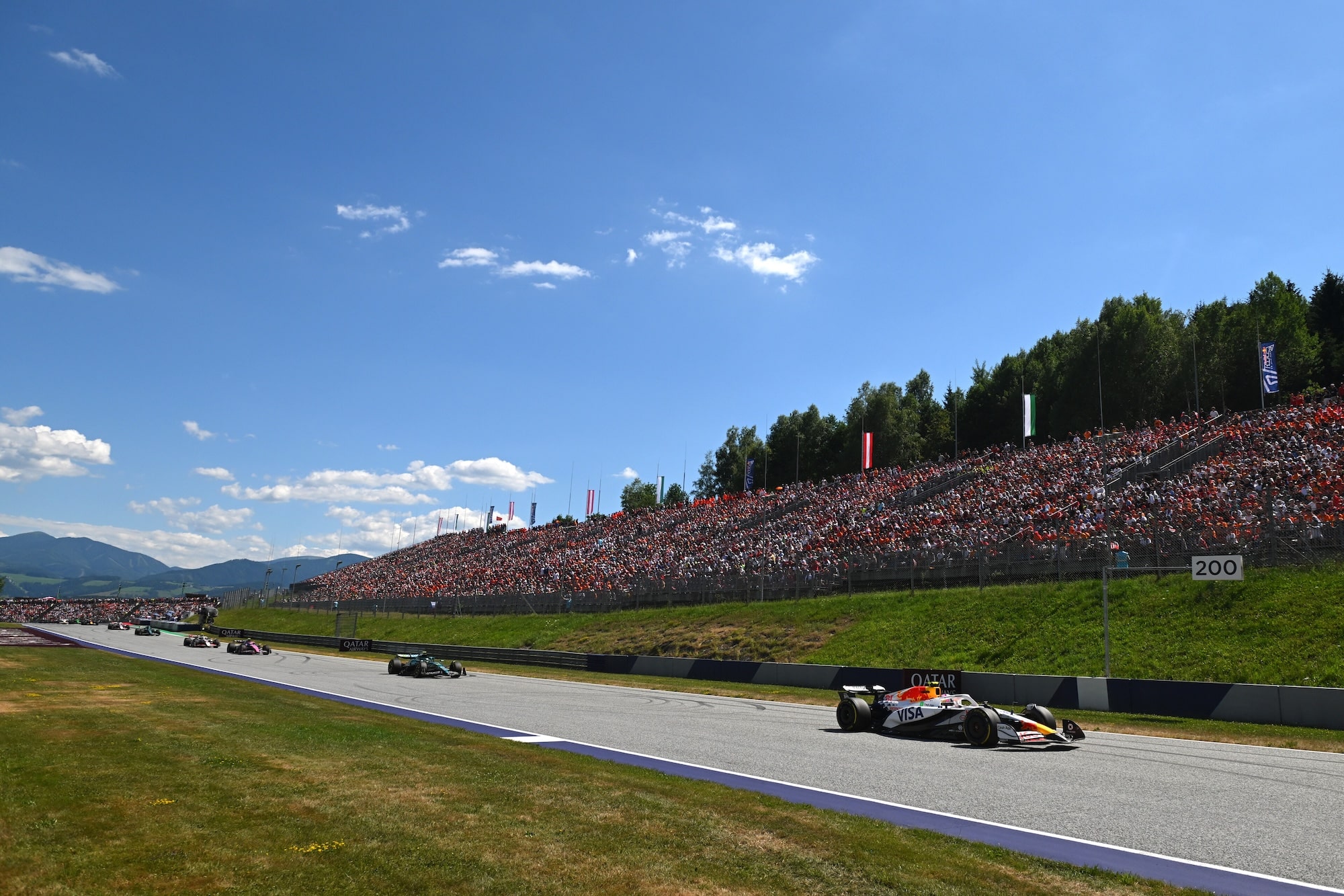 La F1 in azione a Spielberg nel 2025