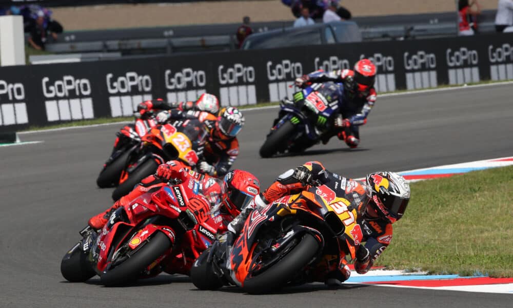 Acosta e Marquez in azione nel GP del 2025
