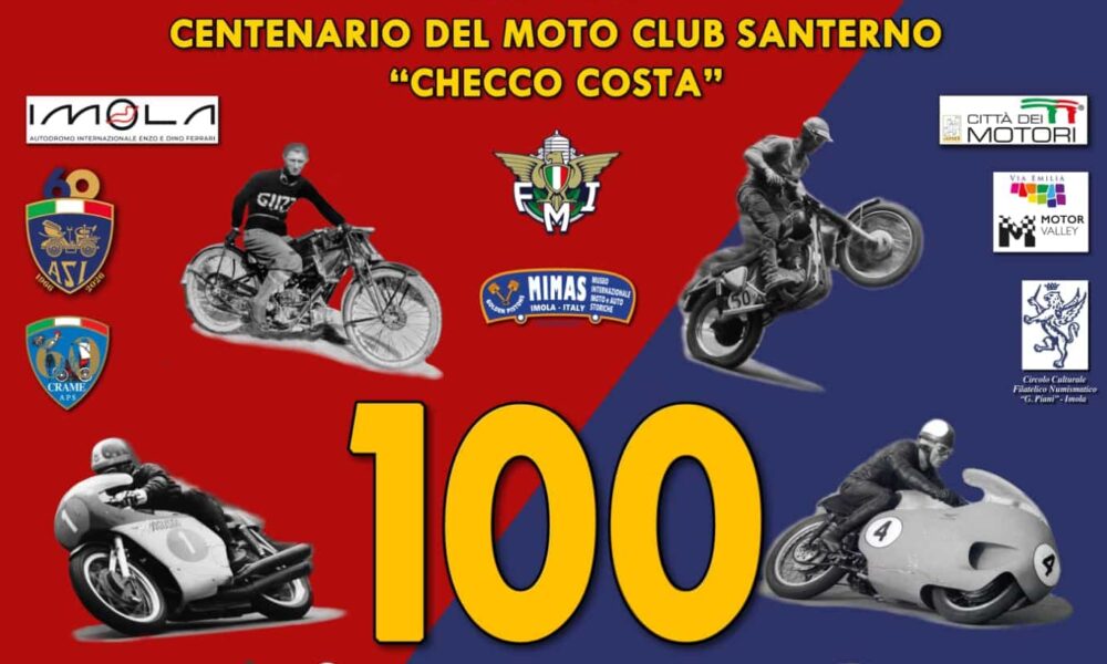 La locandina della mostra in occasione del Centenario del Moto Club Santerno (© Moto Club Santerno)