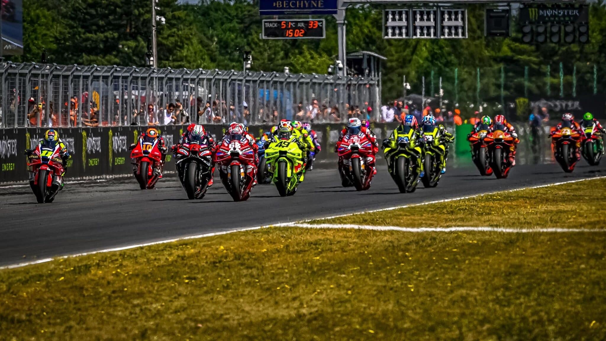 La partenza della Sprint Race del GP della Repubblica Ceca (© motogp.com)