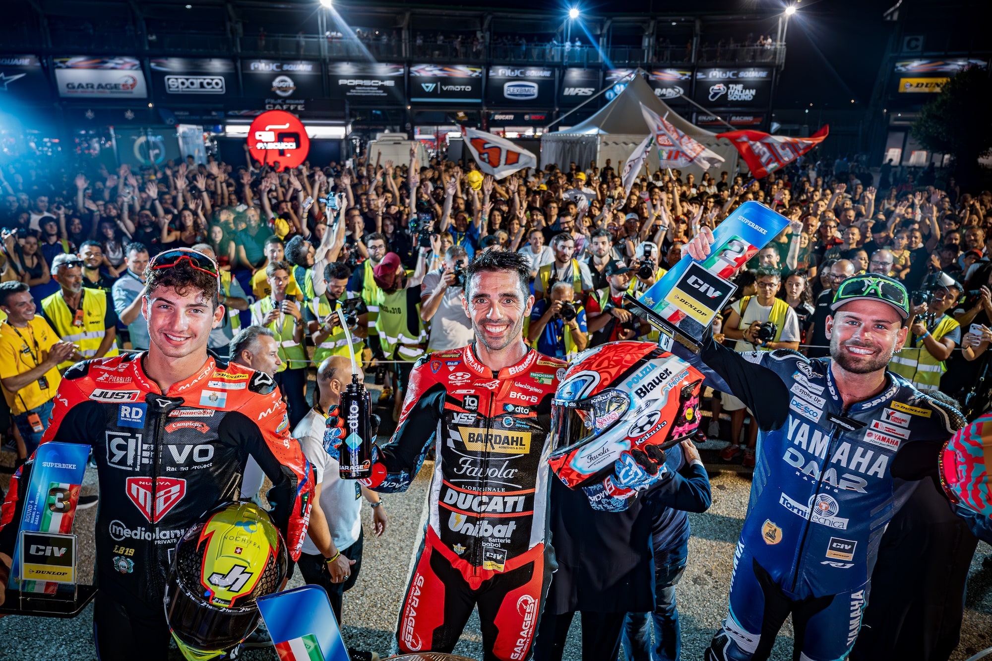 Il podio della Racing Night 2024