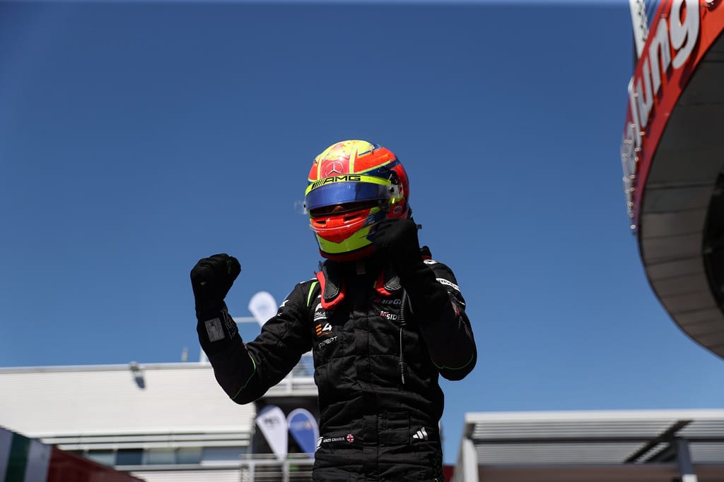 Kenzo Craigie vincitore di Gara 2 a Vallelunga per il primo round di E4 2026 (© archiviofotografico.acisport.it)