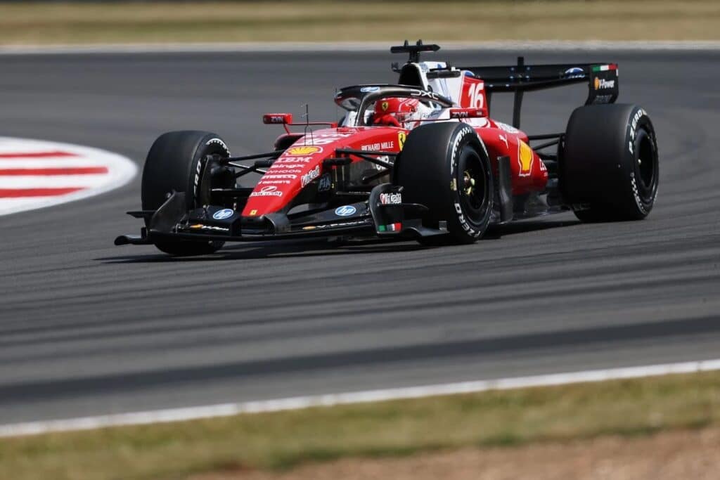 Charles Leclerc a Silverstone (© Ferrari Media Centre)