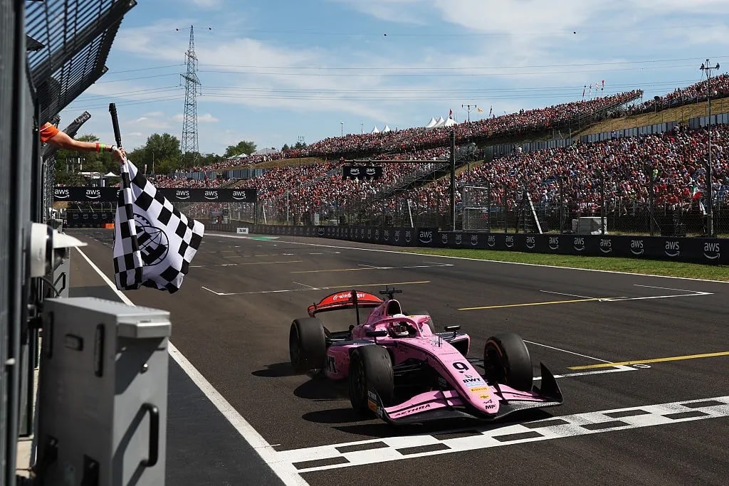 Gabriele Minì, vincitore della Sprint Race di Formula 2