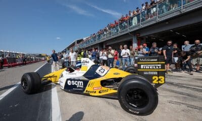 Miguel Anguel Guerra sulla Minardi M189 (© Historic Minardi Day)