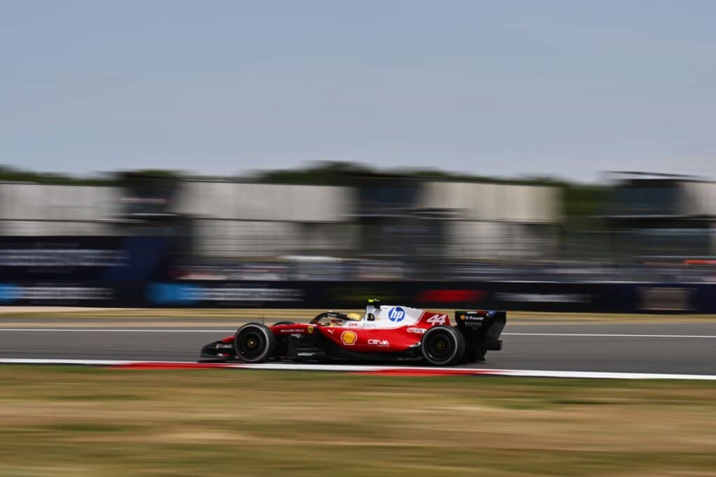 Lewis Hamilton durante il GP di Gran Bretagna 2026 (© Ferrari Media Centre)