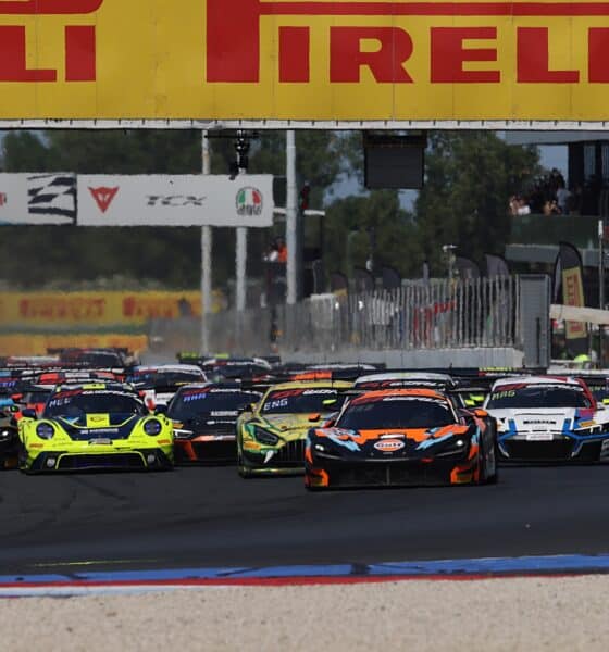 La partenza di Gara 2 del Round di Misano GT World Challenge nel 2025 (© SRO/JEP)