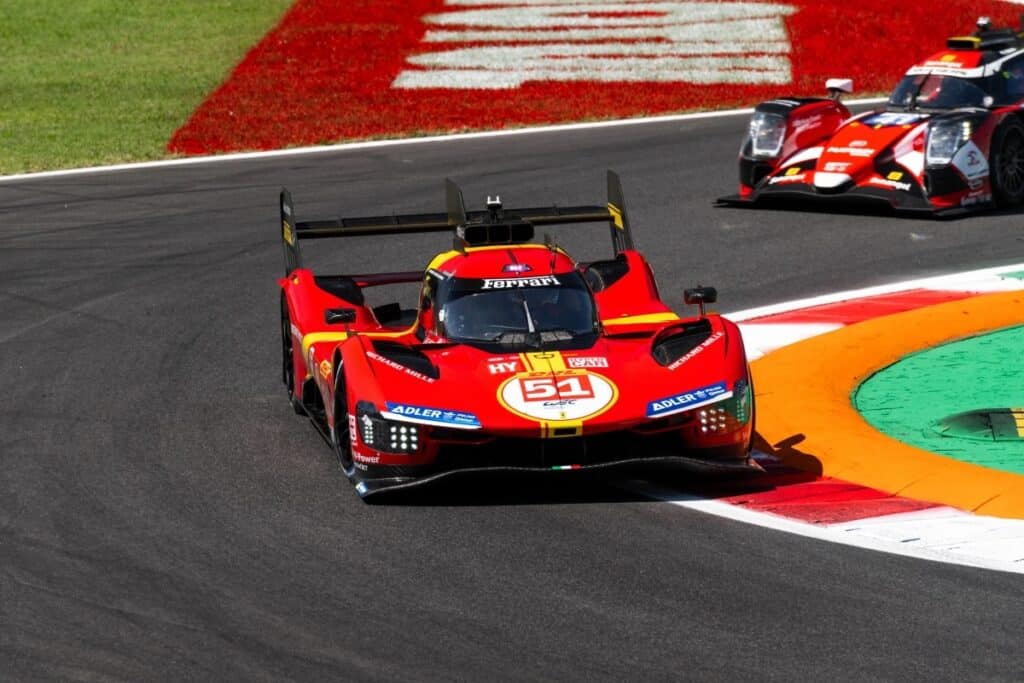 La Ferrari #51 a Monza nel 2023 (© fiawec.com)