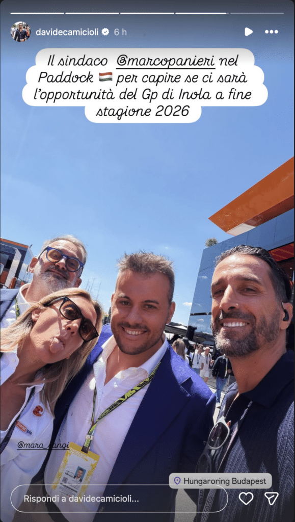 La storia Instagram di Davide Camicioli (© IG Davide Camicioli)