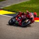 Marc Marquez in pista al Sachsenring