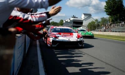La Lamborghini di Pfaff Motorsport, vincitrice in GTD Pro nell'IMSA Road America
