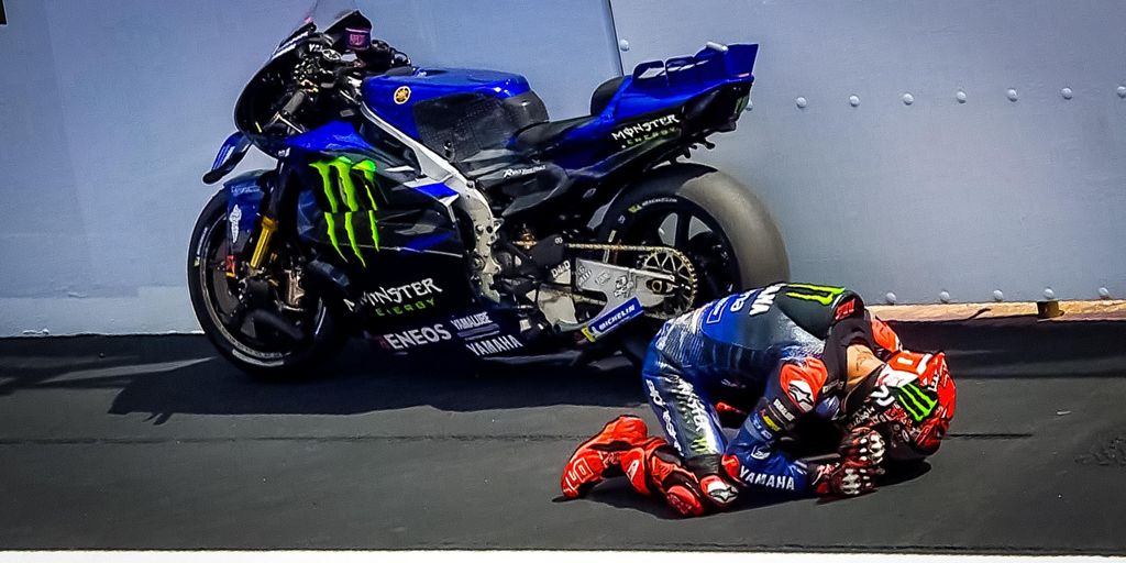 Fabio Quartararo dopo il problema tecnico a Silverstone 2025