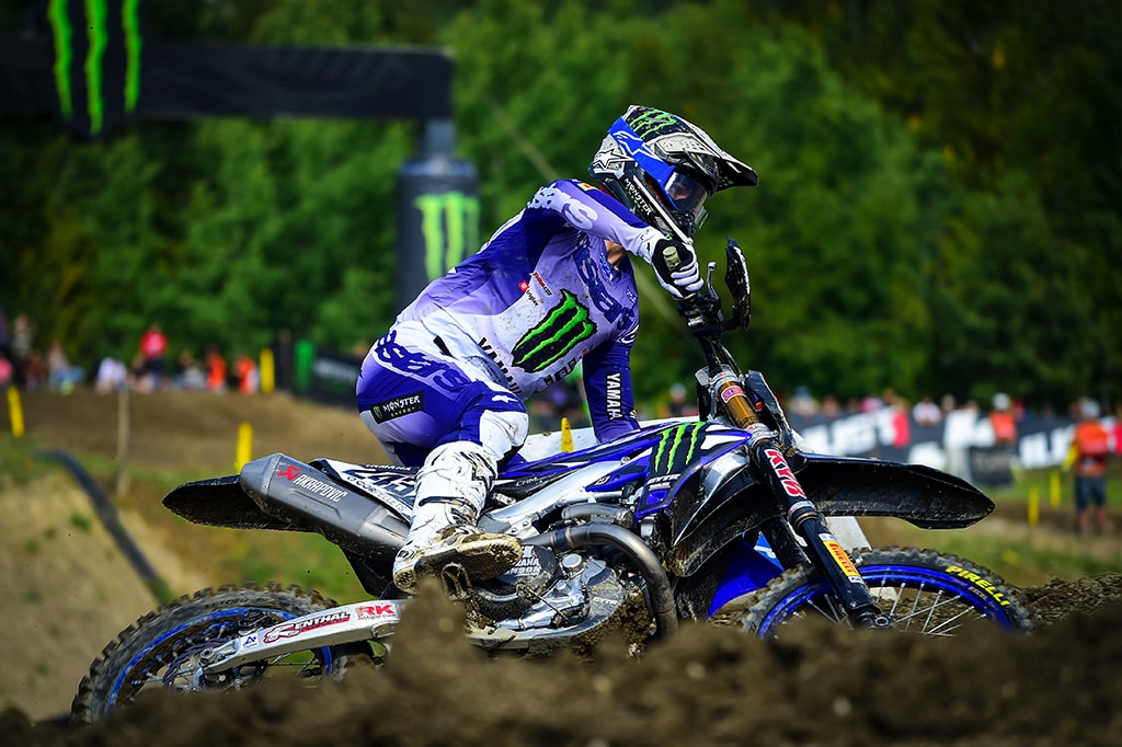 Tim Gajser in azione in Svezia