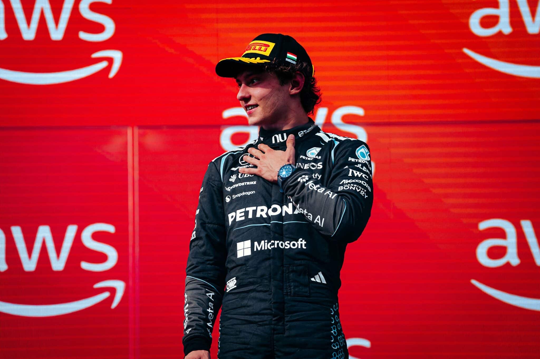 Antonelli in Ungheria (© Mercedes Media Centre)