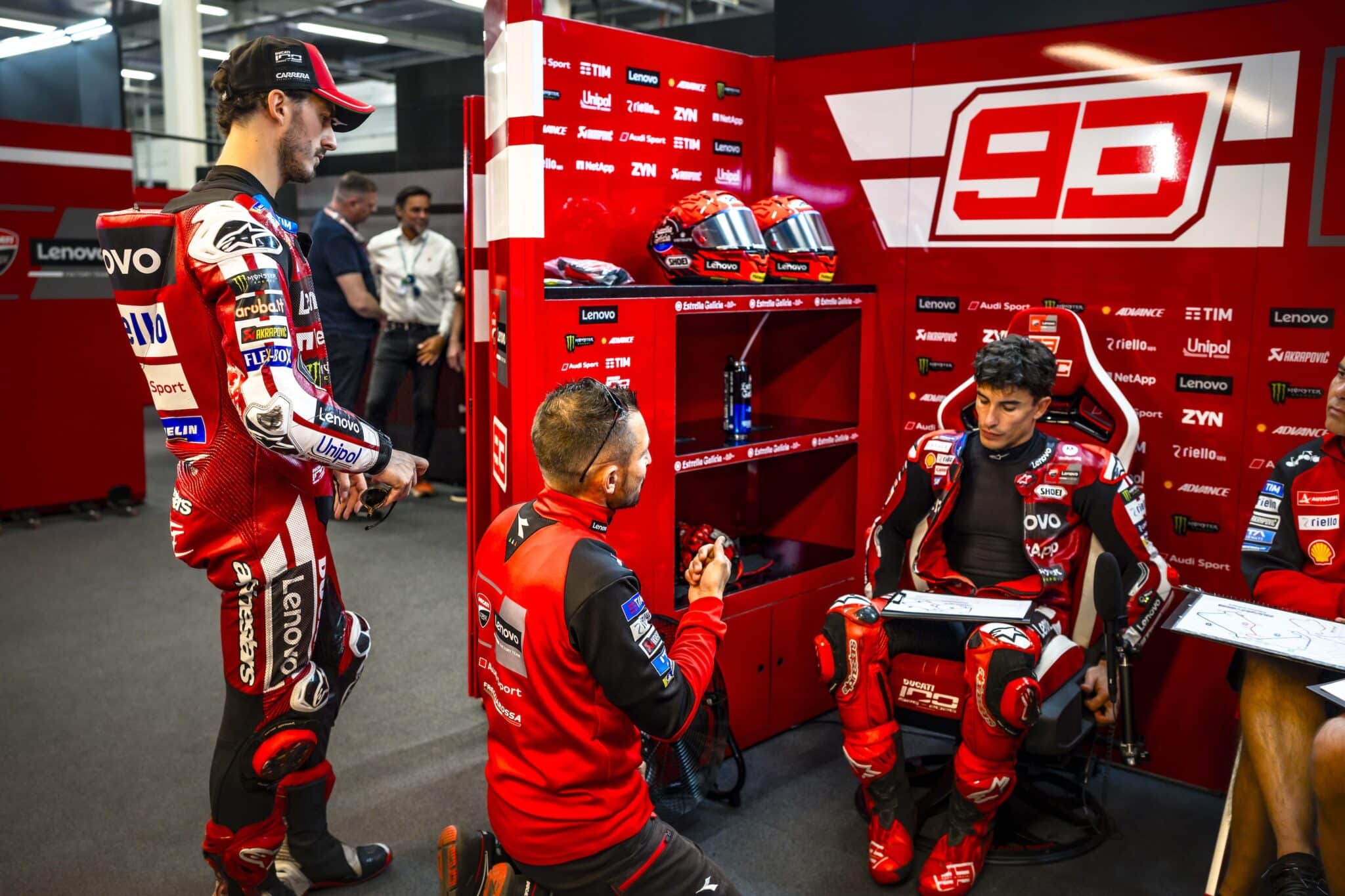 Marc Marquez e Francesco Bagnaia, Lenovo Ducati Team