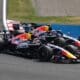 Isack Hadjar and Max Verstappen, Oracle Red Bull Racing