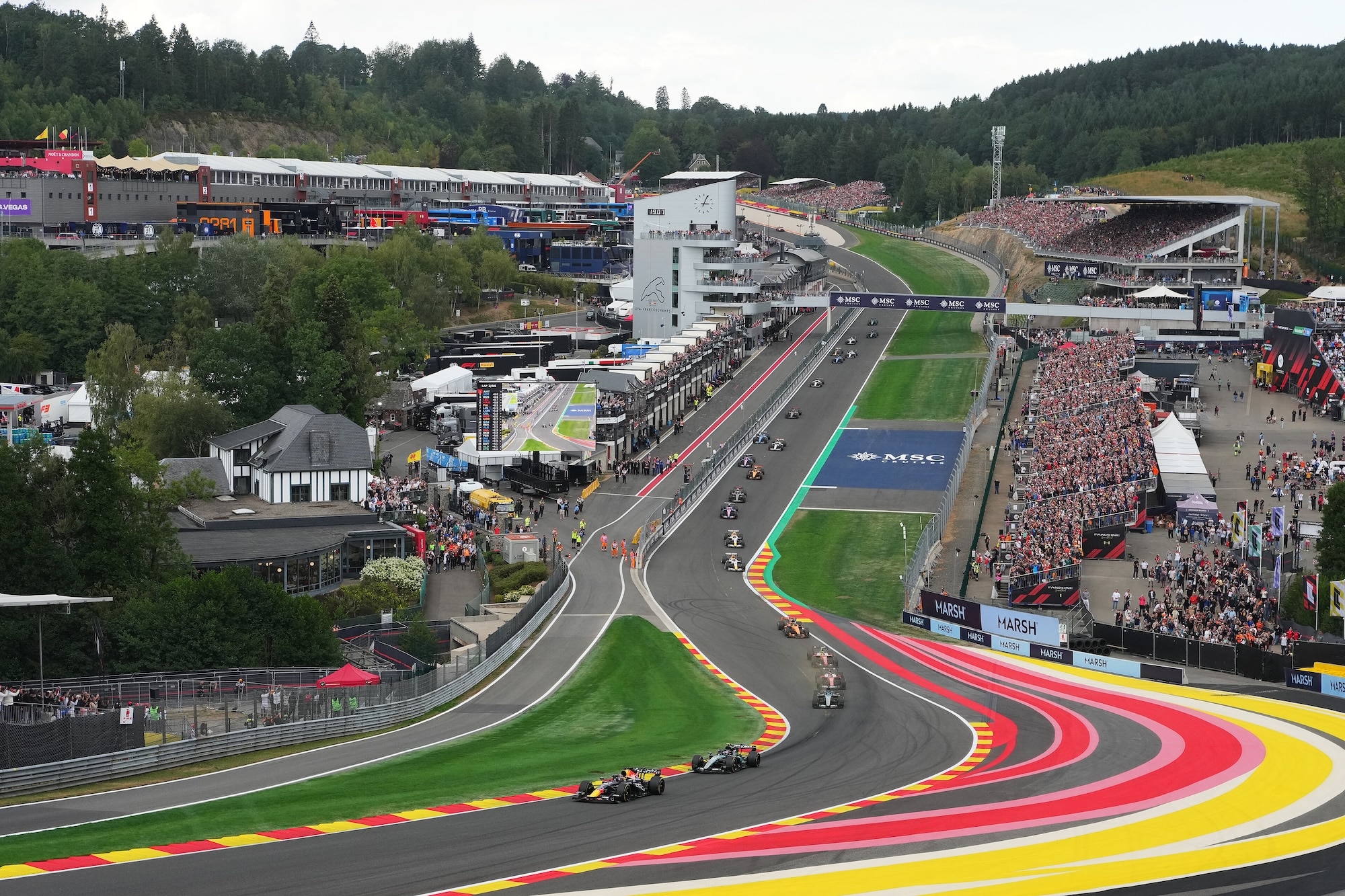 Formula 1 in azione a Spa 2026