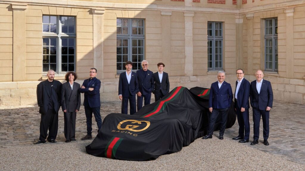 La presentazione della partnership tra Alpine e Gucci (© alpinef1.com)