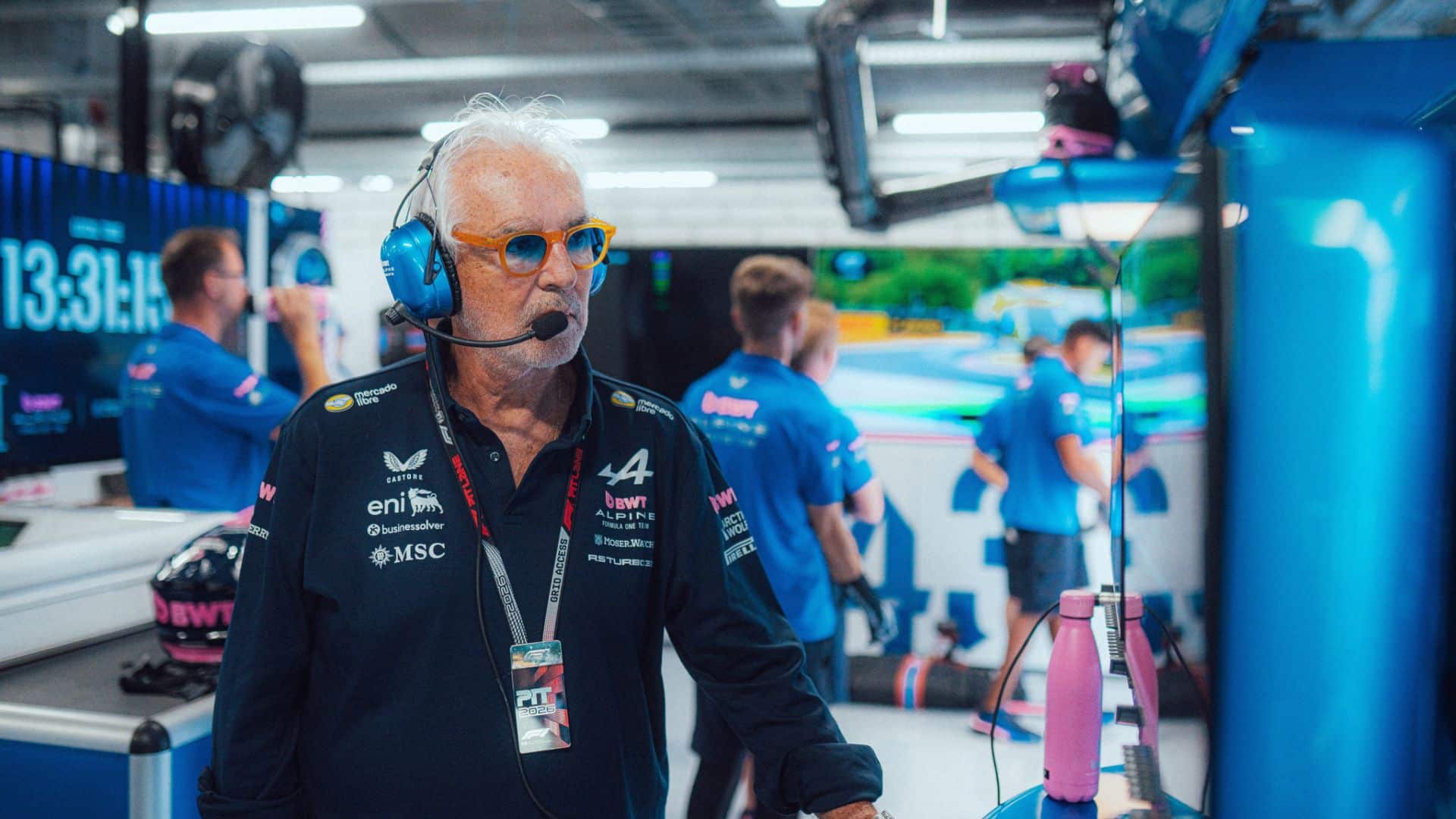 Flavio Briatore durante il GP di Ungheria 2026 (© alpinef1.com)