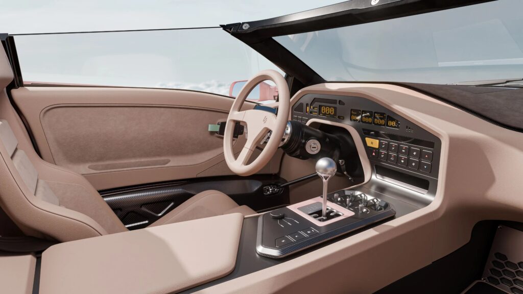 eccentrica v12 roadster interni