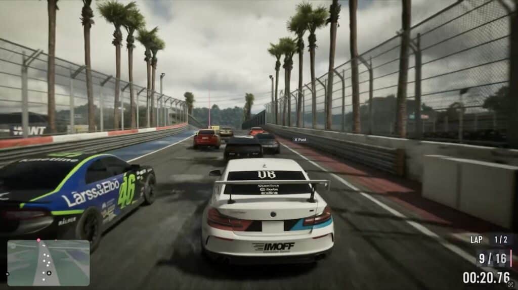 Una frammento del gameplay motorsport in GTA VI (© Netflix/Rockstar Games/YouTube)