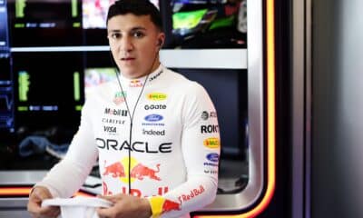 Isack Hadjar nei box a Spa (© Red Bull Content Pool)