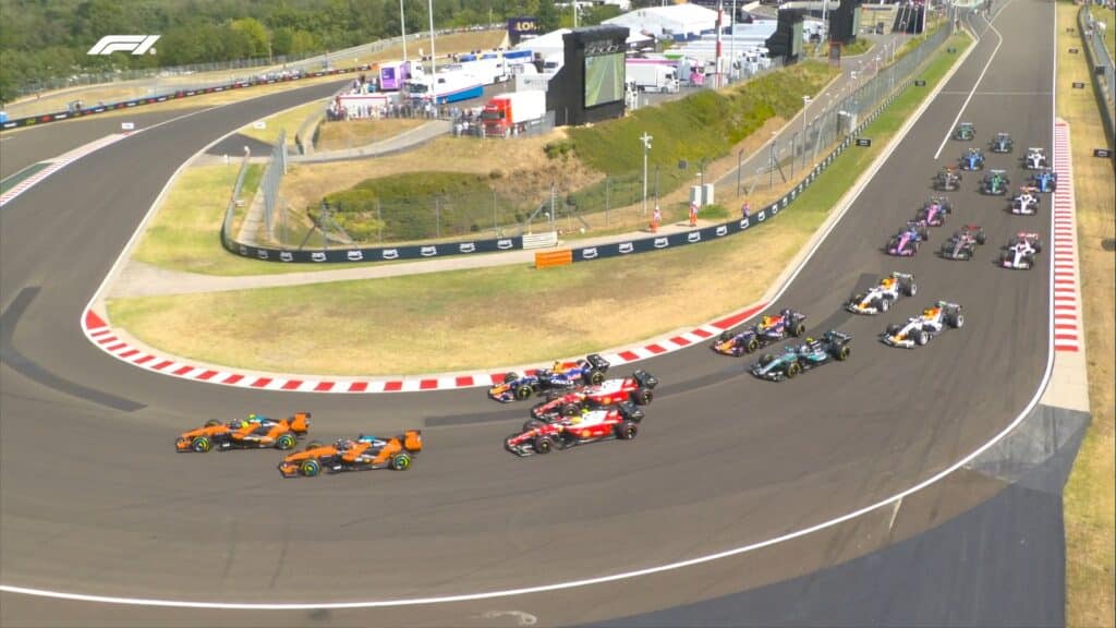 La partenza del GP di Ungheria 2026 (© x.com/f1)