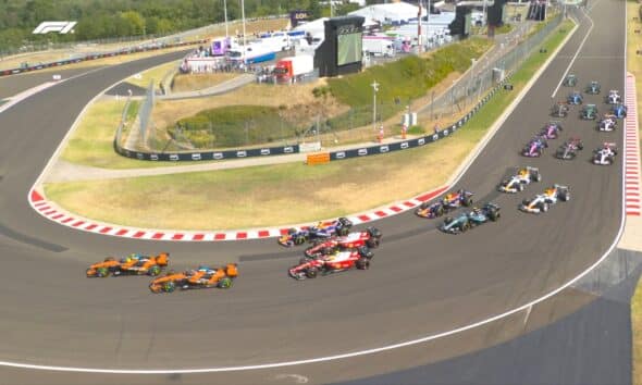 La partenza del GP di Ungheria 2026 (© x.com/f1)