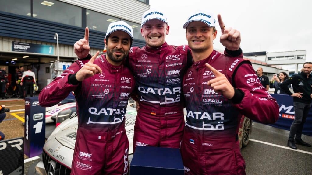 Il Team Qatar Iron Lynx trionfatore tra le LMGT3 a Silverstone (© ELMS)