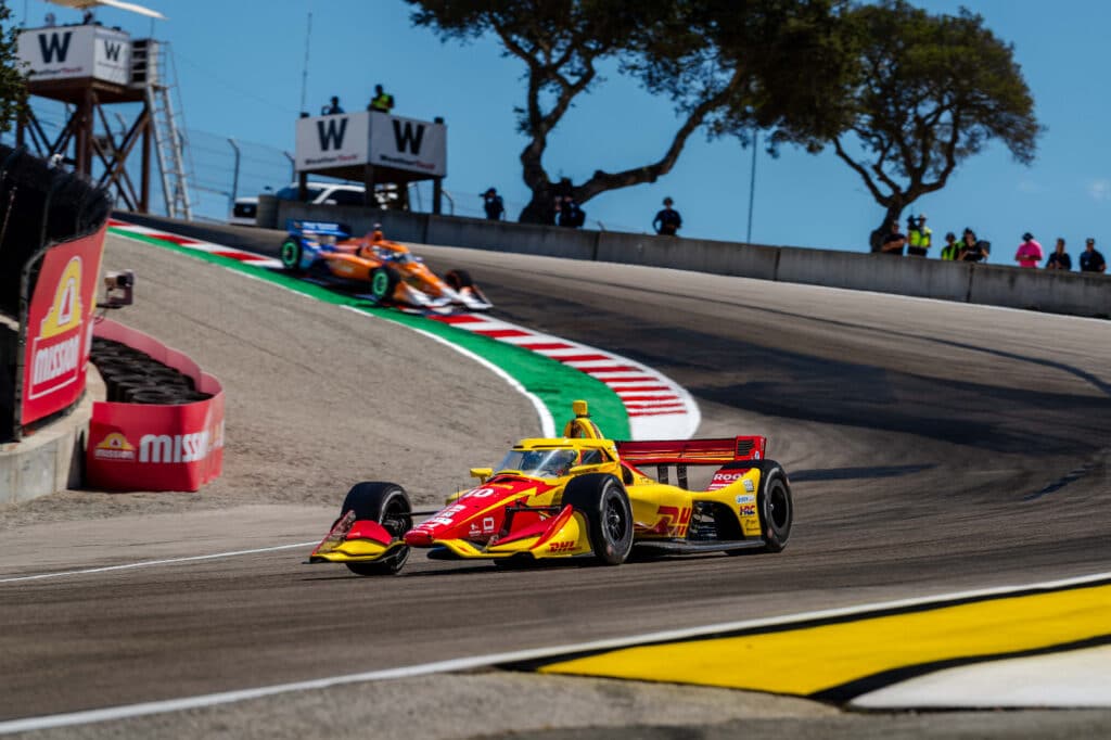 Alex Palou allo Zanardi Corkscrew con la livrea dedicata al bolognese (© chipganassiracing.com)
