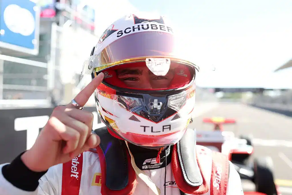 Theophile Nael vincitore della Sprint Race a Madrid (© fiaformula3.com)