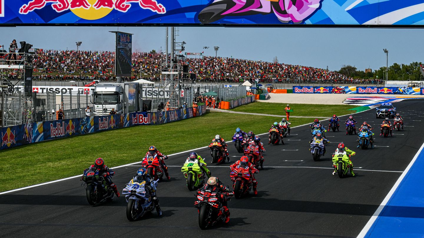 La MotoGP in azione a Misano nel 2025