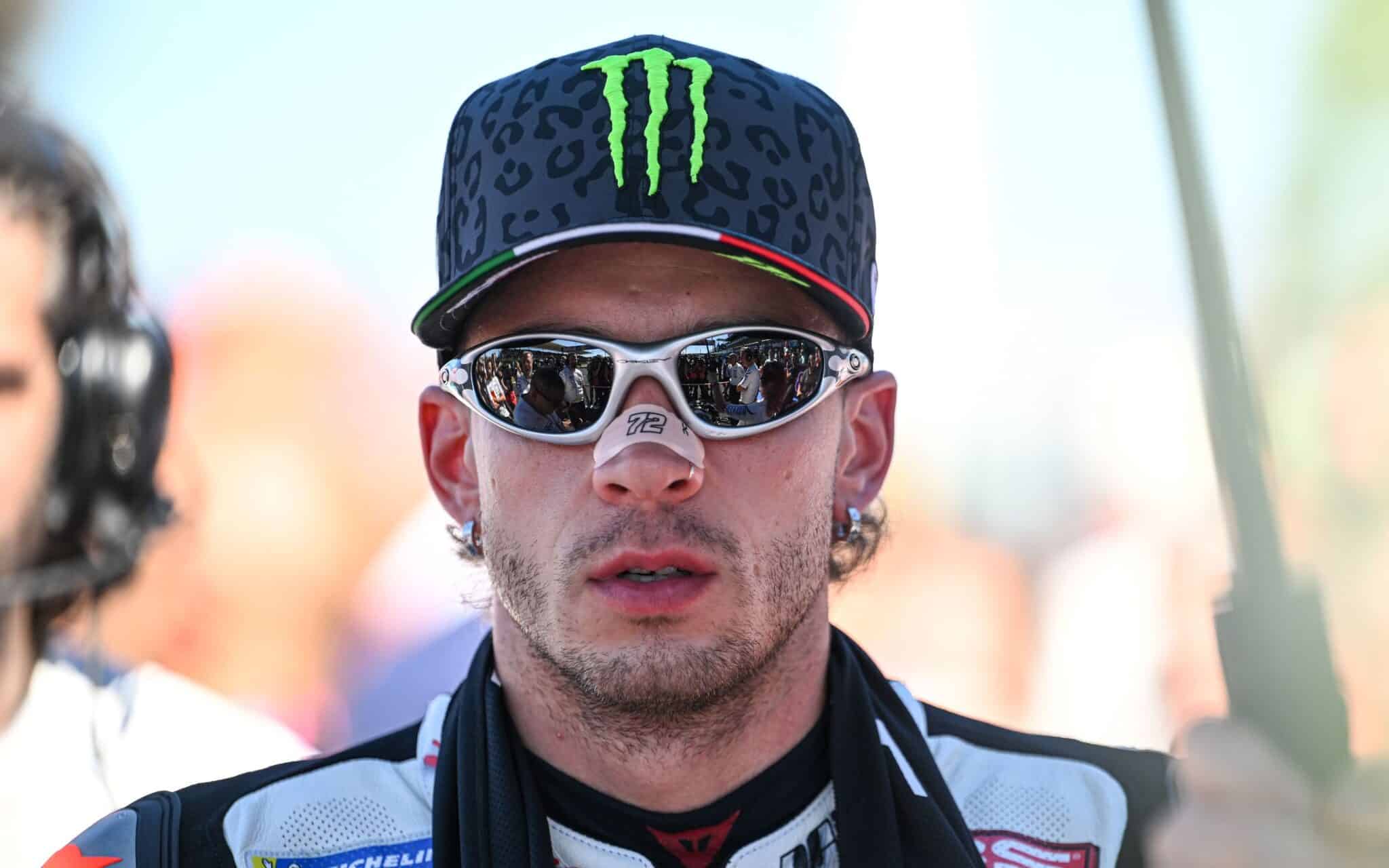 Marco Bezzecchi, Aprilia Racing, sulla griglia di Misano