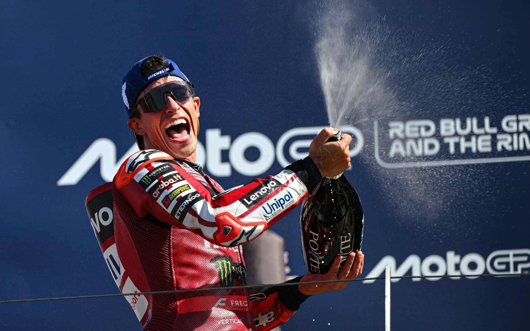 Marc Marquez, Ducati Lenovo Team, vincitore a Misano 2026