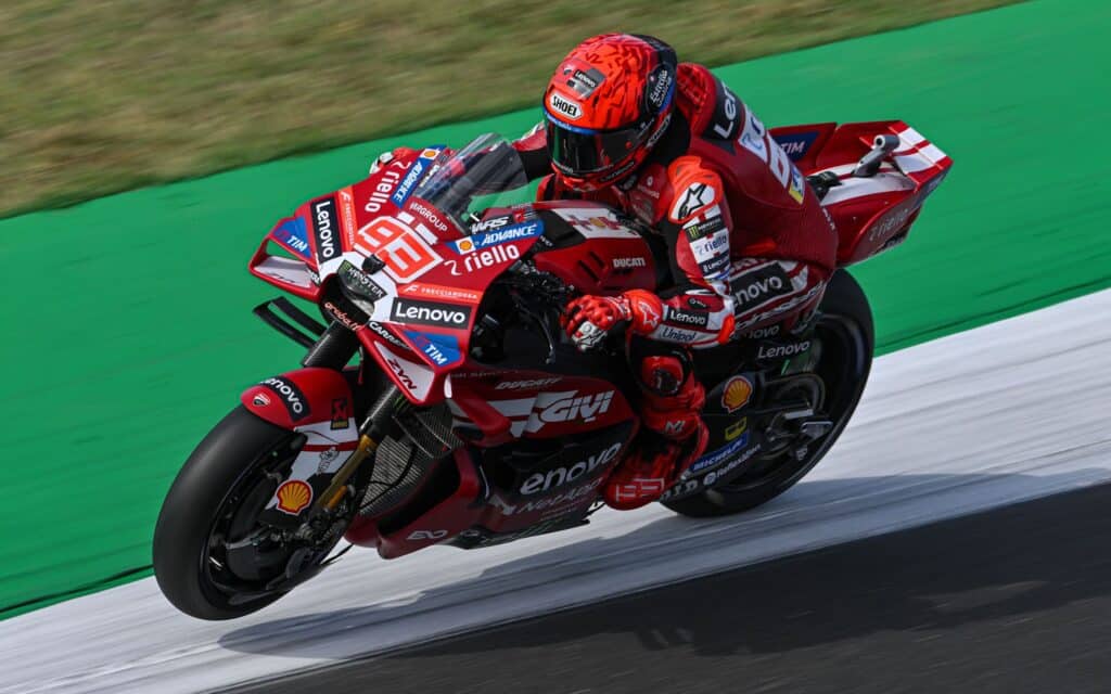 Marc Marquez, Ducati Lenovo Team, vincitore della Sprint di Misano 2026