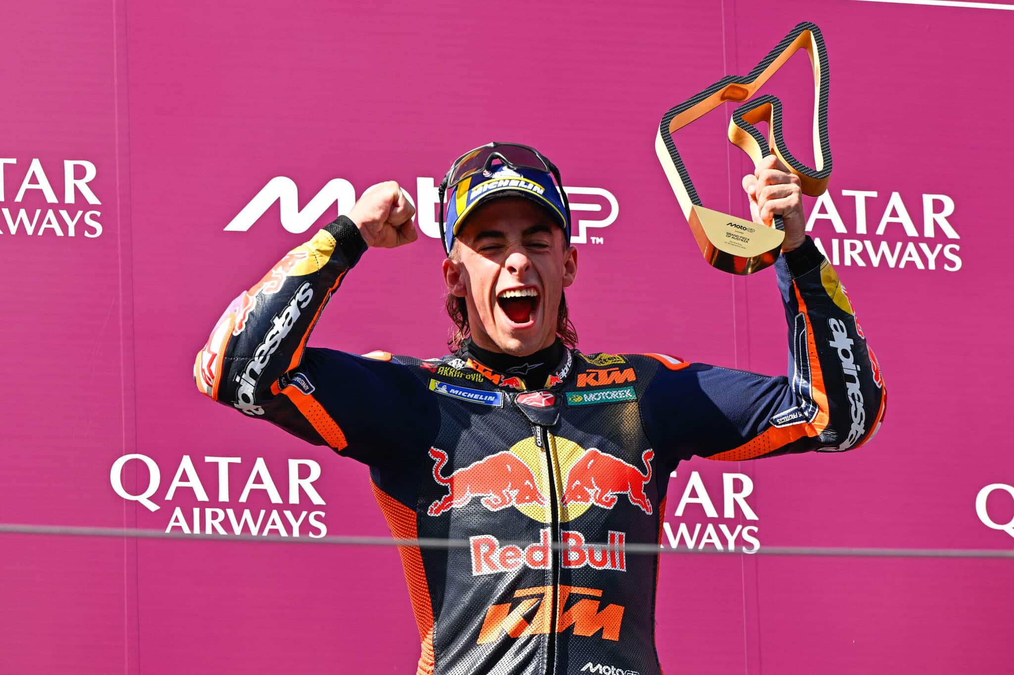 Pedro Acosta sul podio del GP d'Austria