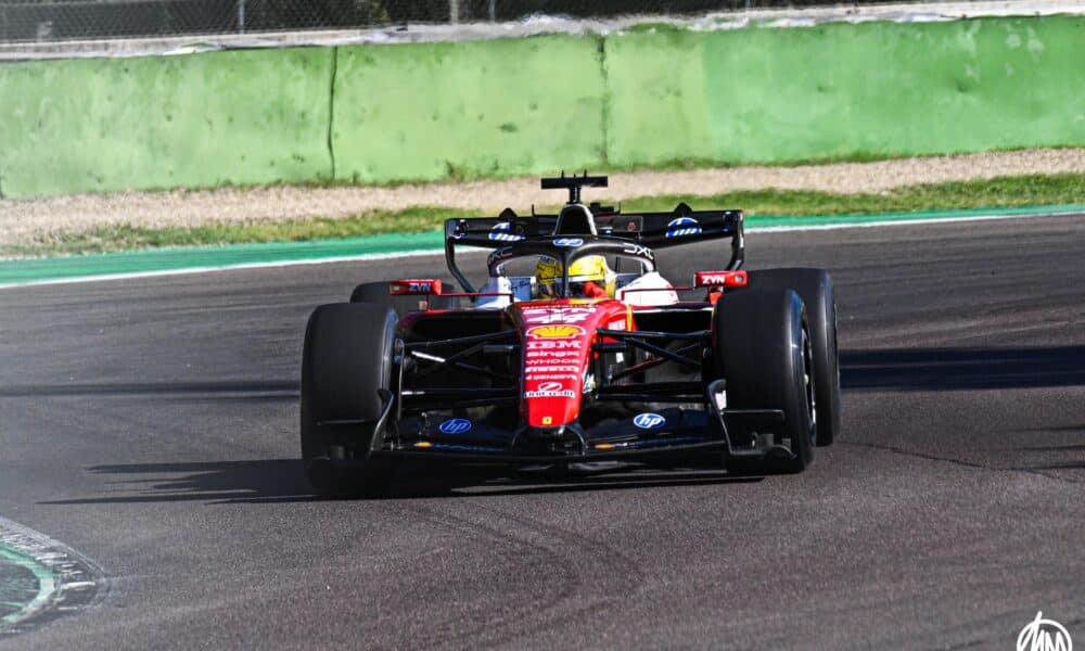 hamilton test ferrari imola