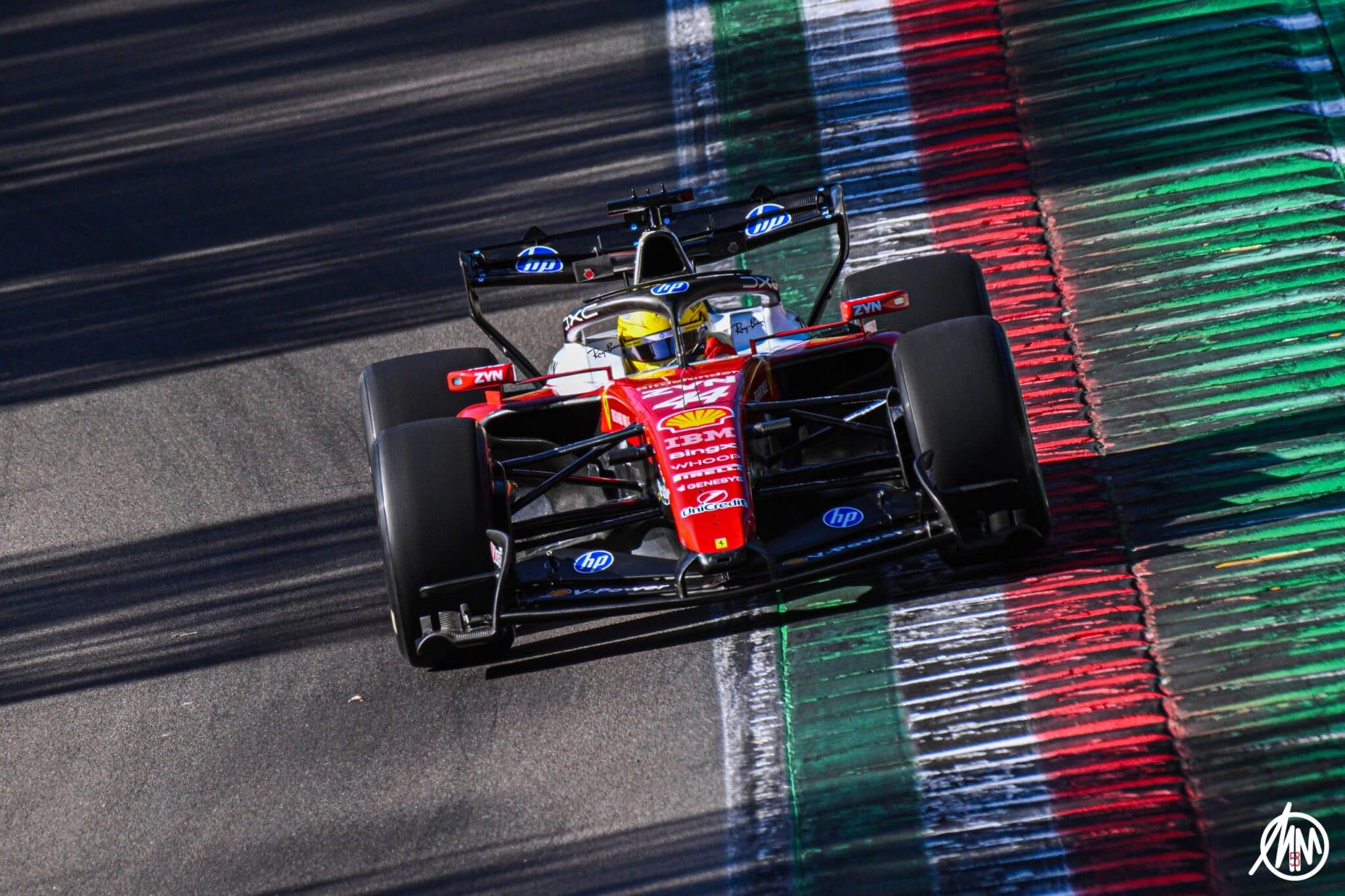 hamilton test ferrari imola