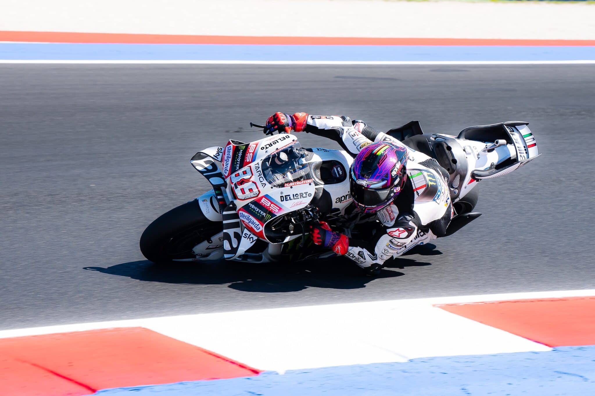 Jorge Martin durante il GP di Misano 2026 (© Press Piaggio Group)