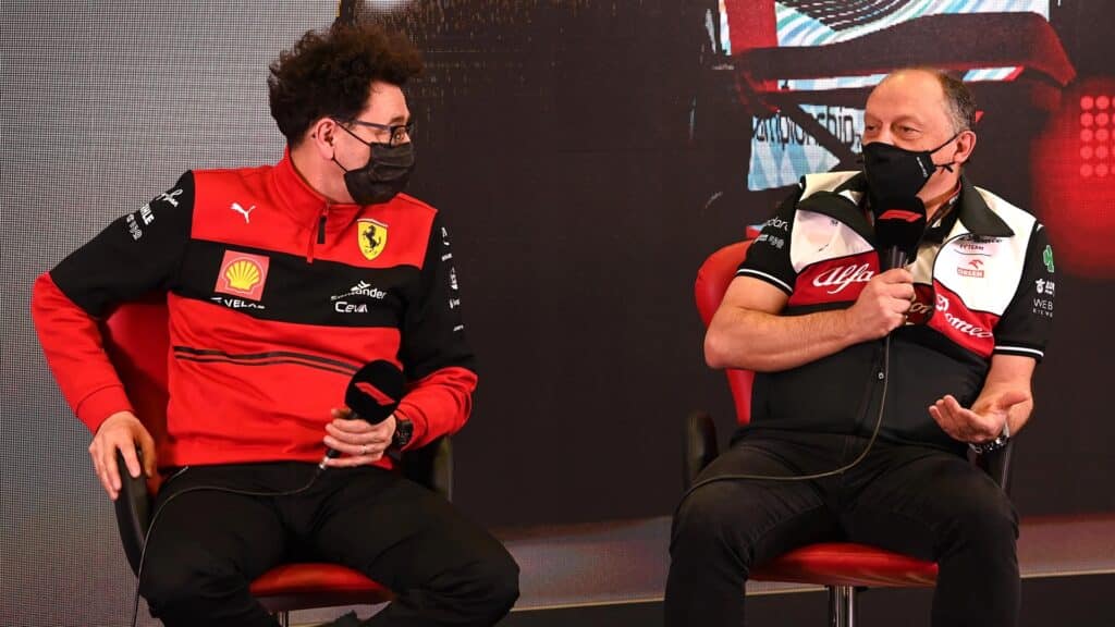 Mattia Binotto e Frederic Vasseur
