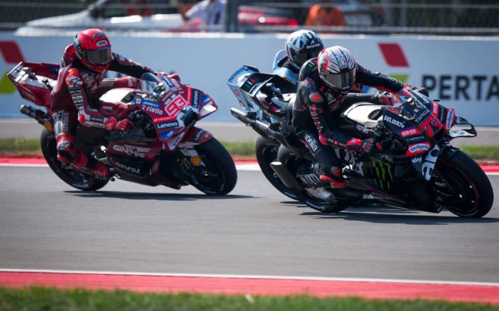 Marc Marquez, Raul Fernandez e Marco Bezzecchi