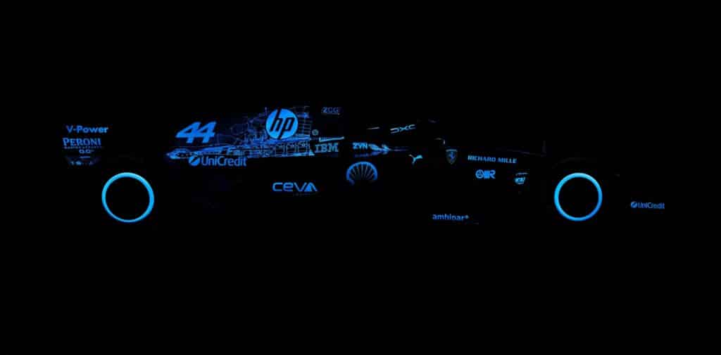 La show car Ferrari con inchiostro UV (© hp.com)