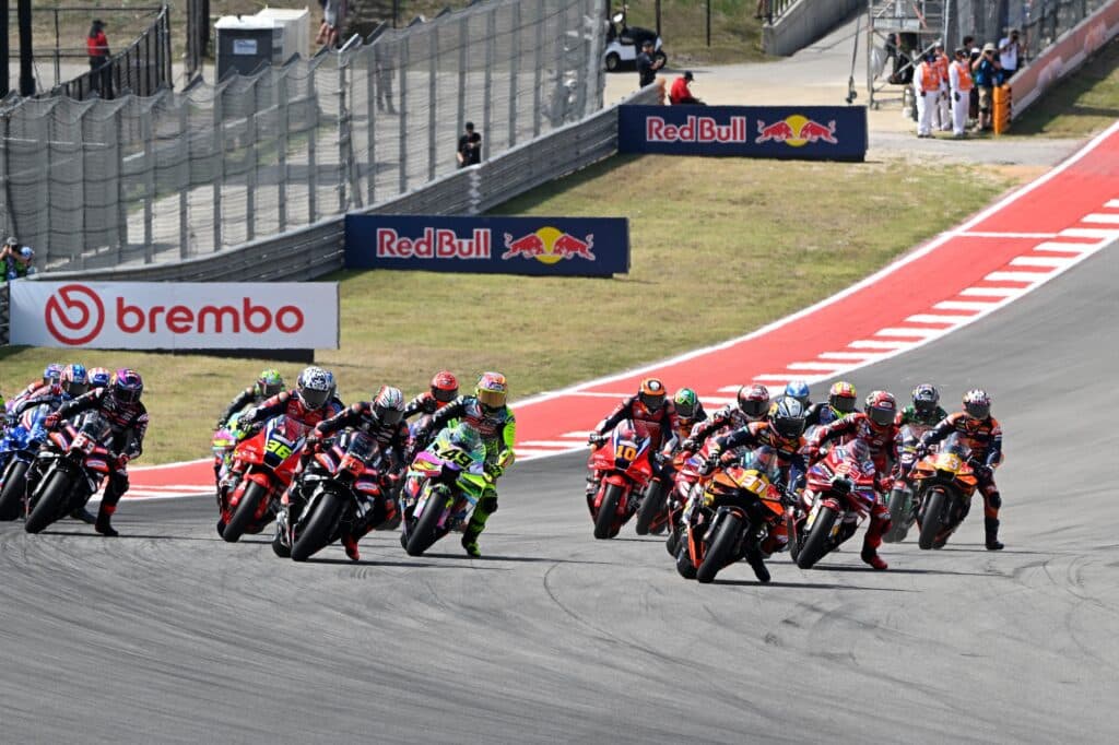 La MotoGP in azione al GP di Austin